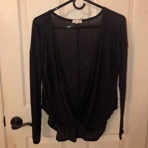 Black urban outfitters cross top
